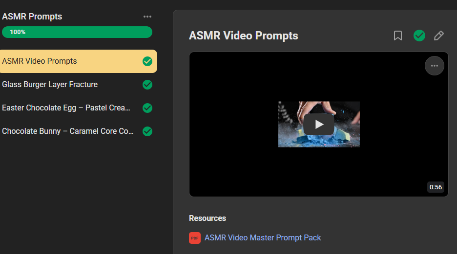 500+ ASMR Video Prompts preview