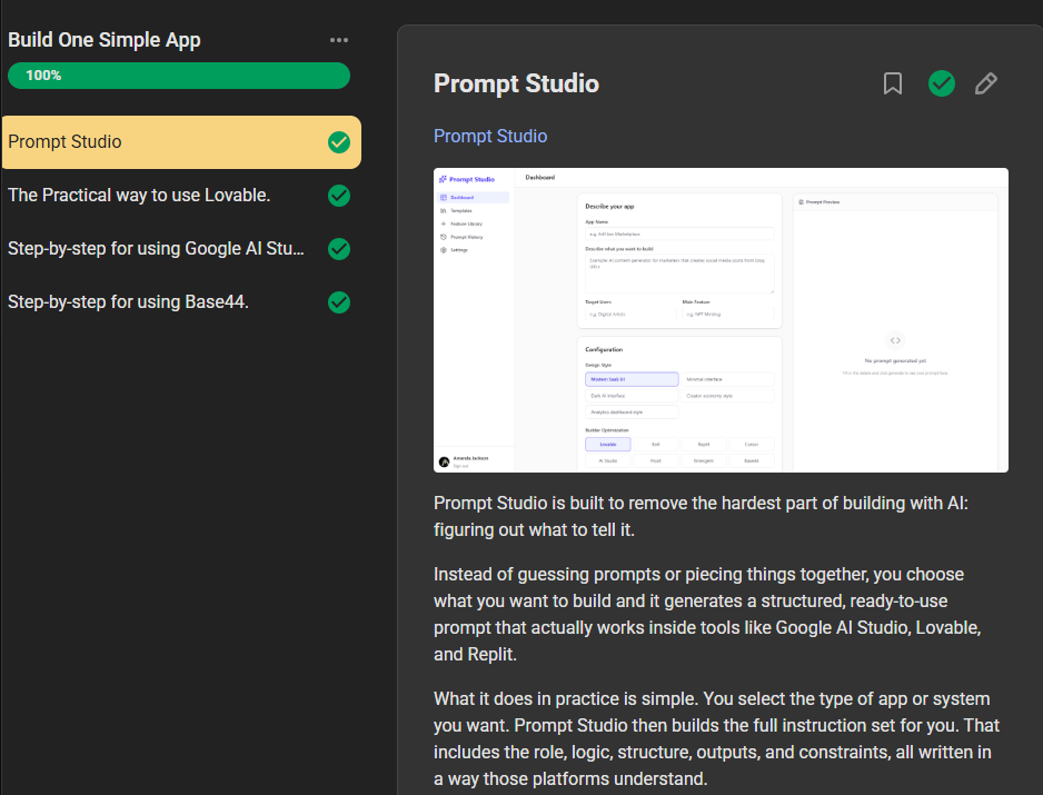 Build One Simple App sneak peek