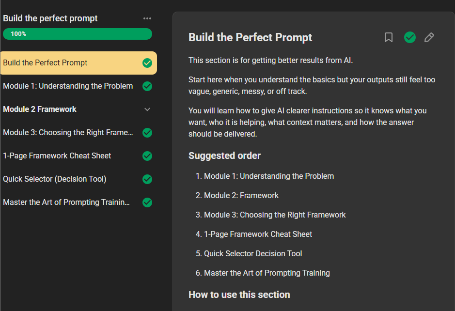 Build The Perfect Prompt sneak peek