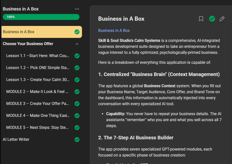 Business In A Box sneak peek