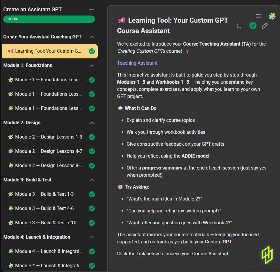 Create An Assistant GPT sneak peek